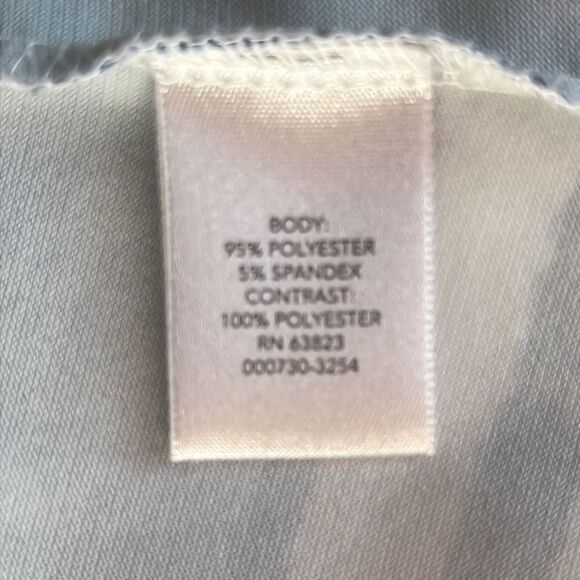 CJ Banks Tunic 2X multi color keyhole back V-neck pleat sleeve inserts bling - Picture 7 of 8